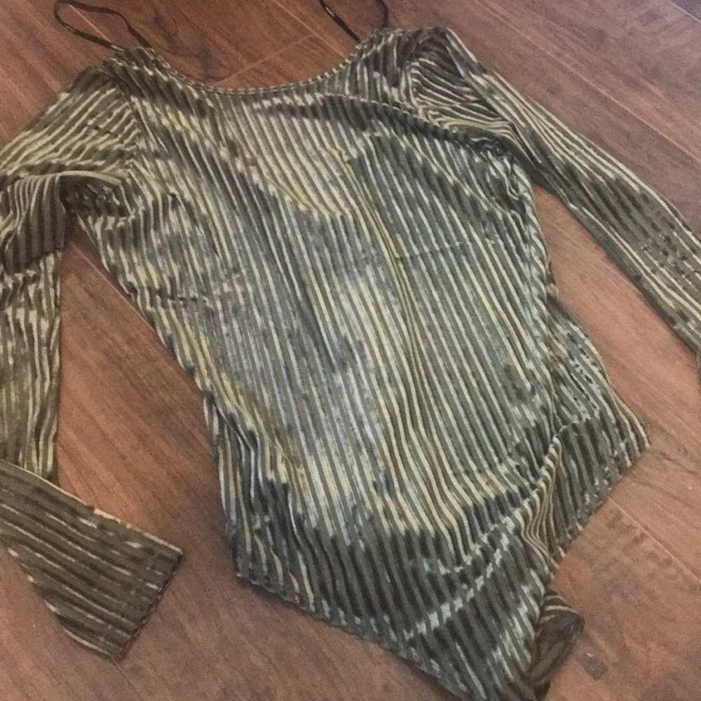 Green velvet body suit